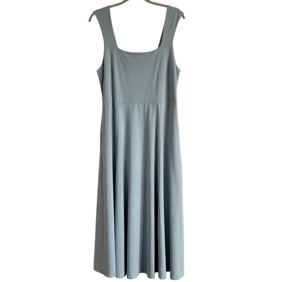NWT Able Fit & Flare Supima Cotton Dress Light Blue, Size XL - Picture 2 of 10